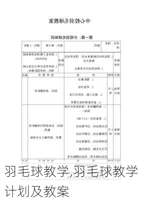 羽毛球教学,羽毛球教学计划及教案-第3张图片-安安范文网