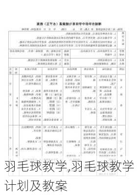 羽毛球教学,羽毛球教学计划及教案-第2张图片-安安范文网