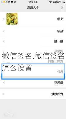 微信签名,微信签名怎么设置-第1张图片-安安范文网
