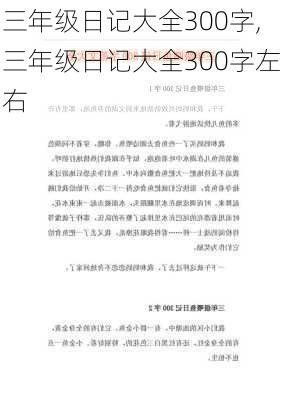 三年级日记大全300字,三年级日记大全300字左右-第3张图片-安安范文网