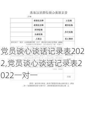 党员谈心谈话记录表2022,党员谈心谈话记录表2022一对一-第3张图片-安安范文网