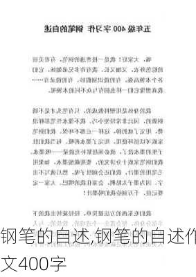 钢笔的自述,钢笔的自述作文400字-第2张图片-安安范文网