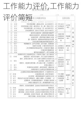 工作能力评价,工作能力评价简短-第2张图片-安安范文网