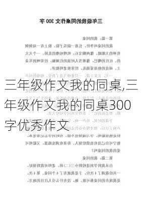 三年级作文我的同桌,三年级作文我的同桌300字优秀作文-第1张图片-安安范文网