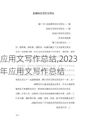 应用文写作总结,2023年应用文写作总结-第2张图片-安安范文网