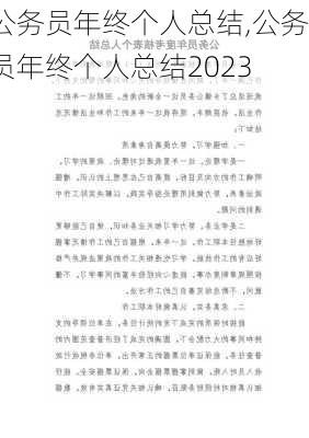 公务员年终个人总结,公务员年终个人总结2023-第3张图片-安安范文网