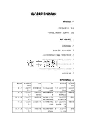 淘宝策划,-第3张图片-安安范文网