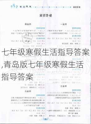 七年级寒假生活指导答案,青岛版七年级寒假生活指导答案-第3张图片-安安范文网