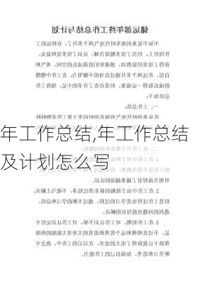 年工作总结,年工作总结及计划怎么写-第3张图片-安安范文网