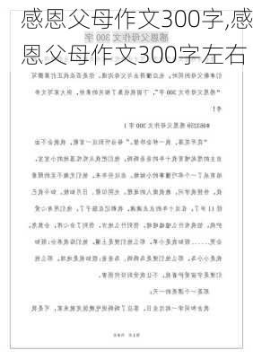 感恩父母作文300字,感恩父母作文300字左右-第2张图片-安安范文网