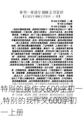 特别的我作文600字初一,特别的我作文600字初一上册-第3张图片-安安范文网