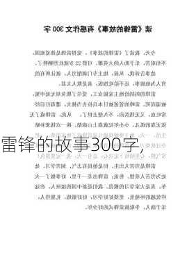 雷锋的故事300字,-第2张图片-安安范文网