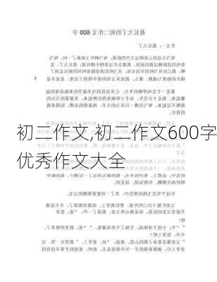 初二作文,初二作文600字优秀作文大全-第2张图片-安安范文网