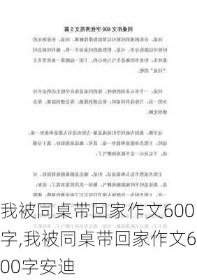 我被同桌带回家作文600字,我被同桌带回家作文600字安迪-第1张图片-安安范文网