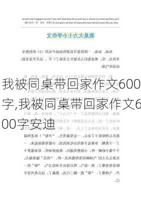 我被同桌带回家作文600字,我被同桌带回家作文600字安迪-第3张图片-安安范文网