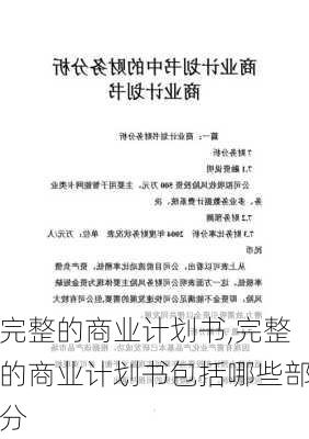 完整的商业计划书,完整的商业计划书包括哪些部分-第3张图片-安安范文网