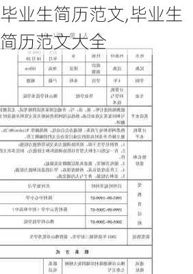 毕业生简历范文,毕业生简历范文大全-第2张图片-安安范文网