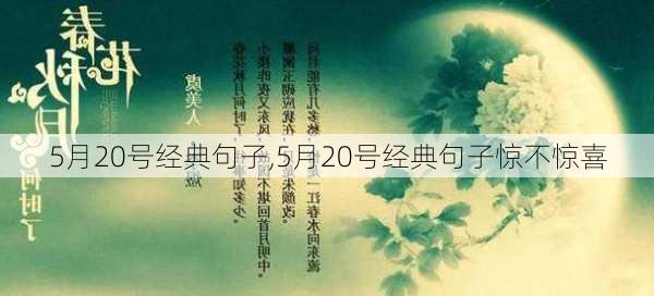 5月20号经典句子,5月20号经典句子惊不惊喜-第3张图片-安安范文网