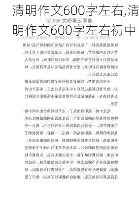 清明作文600字左右,清明作文600字左右初中-第2张图片-安安范文网