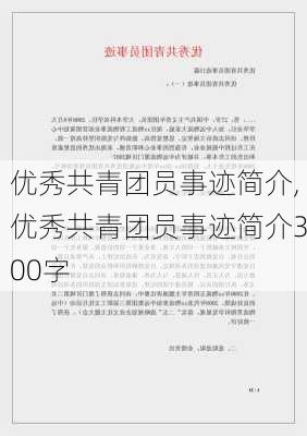 优秀共青团员事迹简介,优秀共青团员事迹简介300字-第3张图片-安安范文网