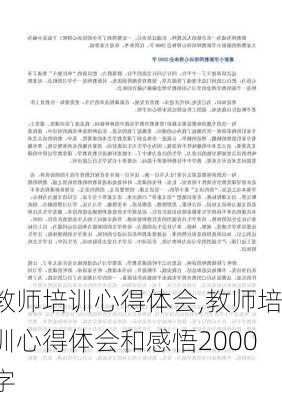 教师培训心得体会,教师培训心得体会和感悟2000字-第3张图片-安安范文网