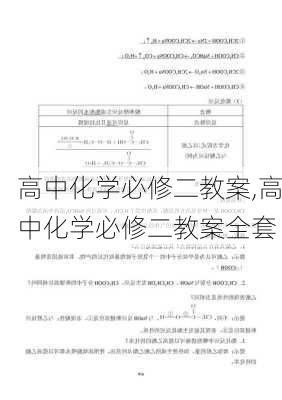 高中化学必修二教案,高中化学必修二教案全套-第2张图片-安安范文网