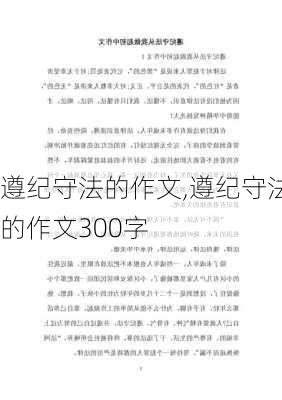 遵纪守法的作文,遵纪守法的作文300字-第1张图片-安安范文网