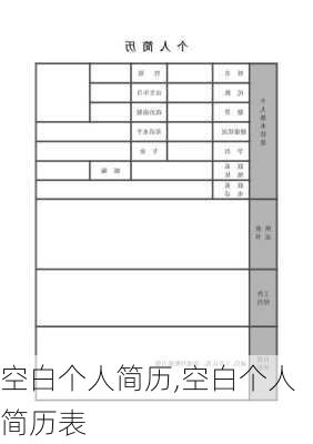 空白个人简历,空白个人简历表-第1张图片-安安范文网