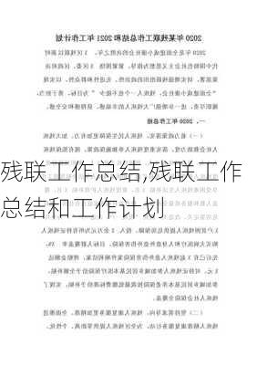 残联工作总结,残联工作总结和工作计划-第2张图片-安安范文网