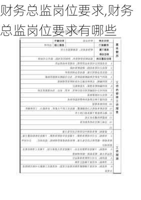 财务总监岗位要求,财务总监岗位要求有哪些-第2张图片-安安范文网