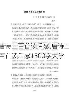 唐诗三百首读后感,唐诗三百首读后感1500字大学-第2张图片-安安范文网