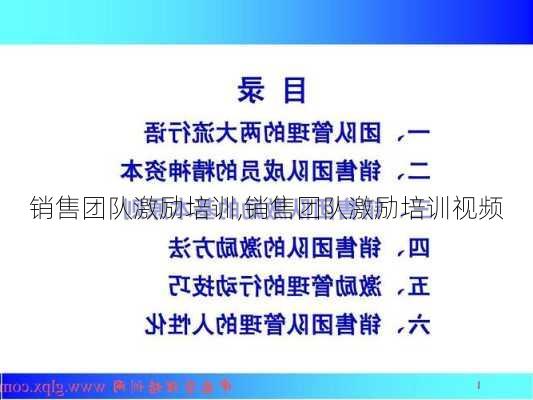 销售团队激励培训,销售团队激励培训视频-第2张图片-安安范文网