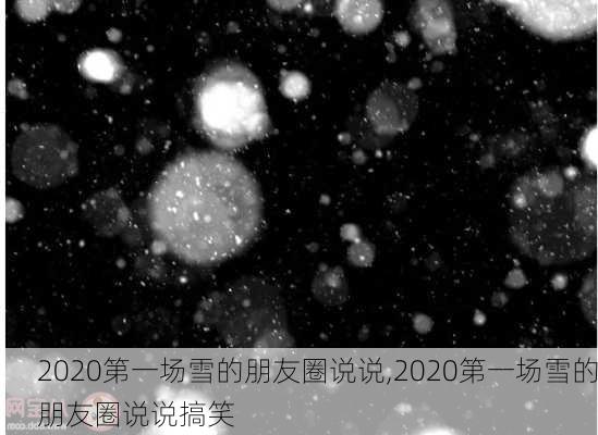 2020第一场雪的朋友圈说说,2020第一场雪的朋友圈说说搞笑-第3张图片-安安范文网