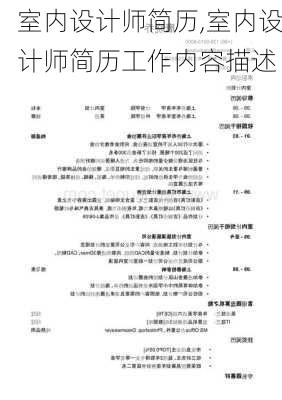 室内设计师简历,室内设计师简历工作内容描述-第3张图片-安安范文网