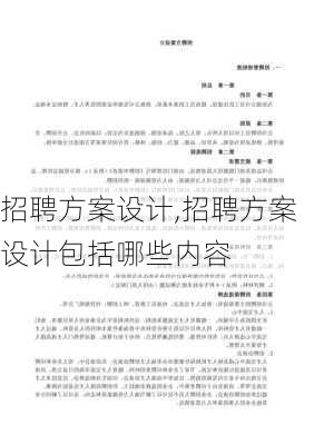 招聘方案设计,招聘方案设计包括哪些内容-第3张图片-安安范文网