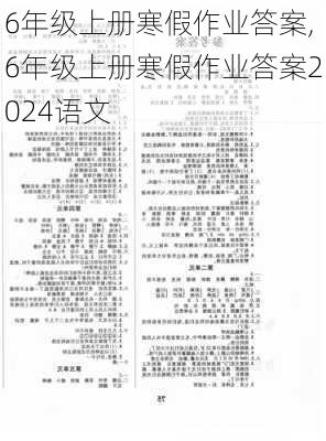 6年级上册寒假作业答案,6年级上册寒假作业答案2024语文-第1张图片-安安范文网