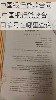 中国银行贷款合同,中国银行贷款合同编号在哪里查询-第3张图片-安安范文网