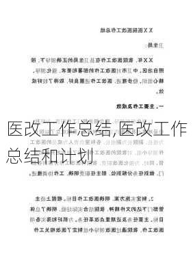 医改工作总结,医改工作总结和计划-第2张图片-安安范文网