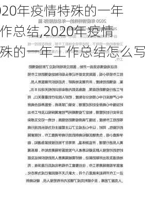 2020年疫情特殊的一年工作总结,2020年疫情特殊的一年工作总结怎么写-第2张图片-安安范文网