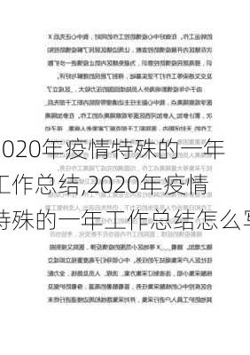 2020年疫情特殊的一年工作总结,2020年疫情特殊的一年工作总结怎么写-第3张图片-安安范文网