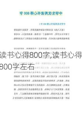 读书心得800字,读书心得800字左右-第2张图片-安安范文网