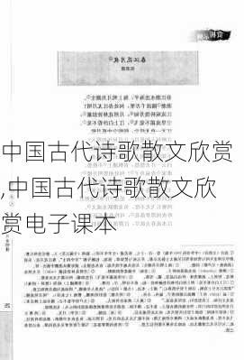 中国古代诗歌散文欣赏,中国古代诗歌散文欣赏电子课本-第3张图片-安安范文网