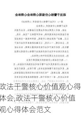 政法干警核心价值观心得体会,政法干警核心价值观心得体会范文-第3张图片-安安范文网