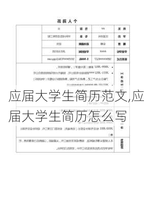 应届大学生简历范文,应届大学生简历怎么写-第3张图片-安安范文网