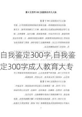 自我鉴定300字,自我鉴定300字成人教育大专-第3张图片-安安范文网