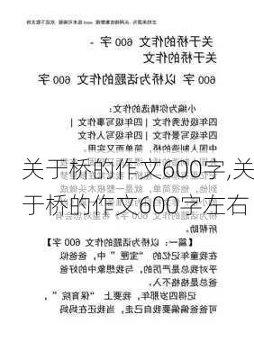 关于桥的作文600字,关于桥的作文600字左右-第3张图片-安安范文网