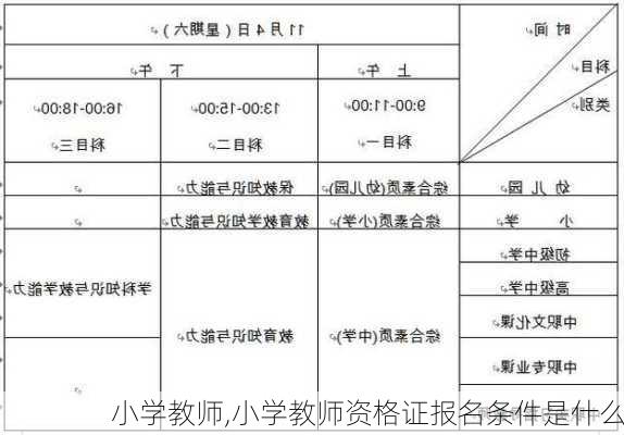 小学教师,小学教师资格证报名条件是什么-第2张图片-安安范文网