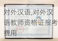 对外汉语,对外汉语教师资格证报考费用-第2张图片-安安范文网