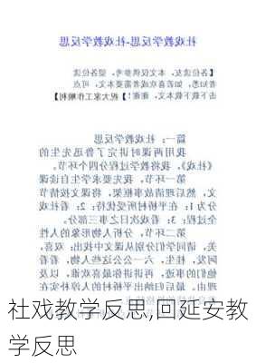 社戏教学反思,回延安教学反思-第2张图片-安安范文网