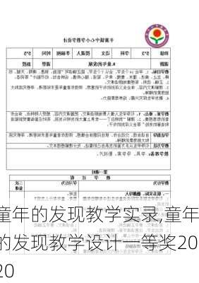 童年的发现教学实录,童年的发现教学设计一等奖2020-第2张图片-安安范文网